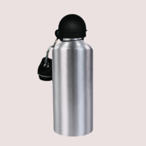 Metal Water Bottle - Silver 600ml