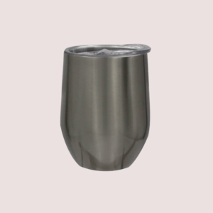 Wine Tumbler with Lid - Silver