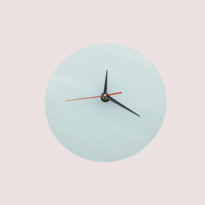 Glass Clock Round 200x200mm