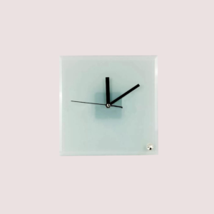 Glass Clock Square 200x200mm