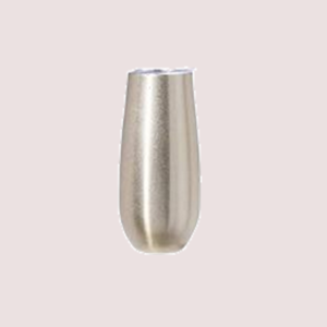 Champagne Flute with Lid - Silver 180 ml