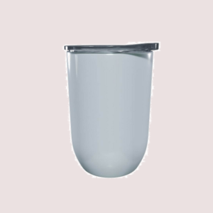 Gin Tumbler with Lid - White