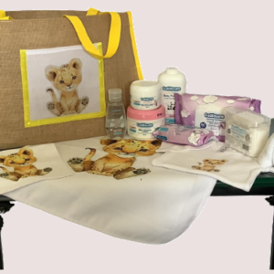 Baby Starter Pack - Cub Yellow with White Fleece Blanket