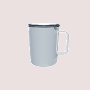 Coffee Mug Double Wall Stainless Steel - White